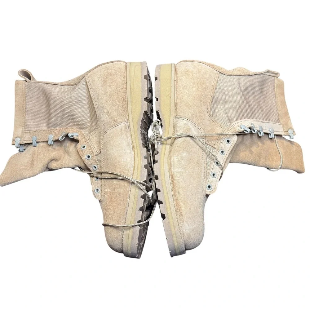 Belleville 790G Combat Boots Mens Size 14 Beige‎ Suede Gore-Tex Vibram Military